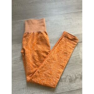 Nvgtn orange cheetah‎ leggings women's small